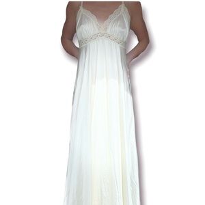 Vintage satin slip maxi dress